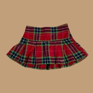 Y2K low rise tartan mini skirt